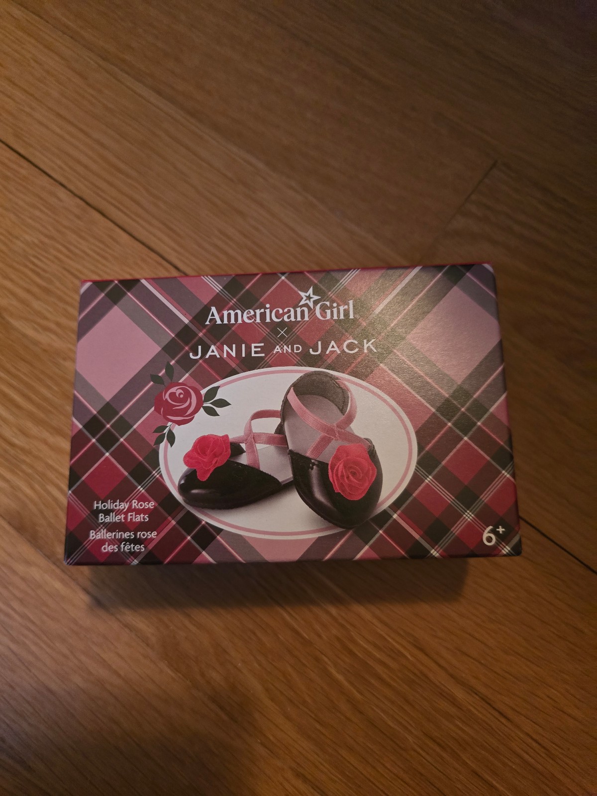 American girl janie and jack ballet rose flats NIB