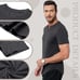 3-Pack Men’s Big & Tall V-Neck Muscle Tees – Slim Fit, Stretch & Breathable