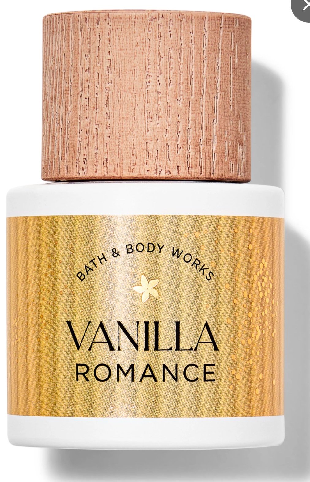 Bath and Body Works vanilla Romance perfume.