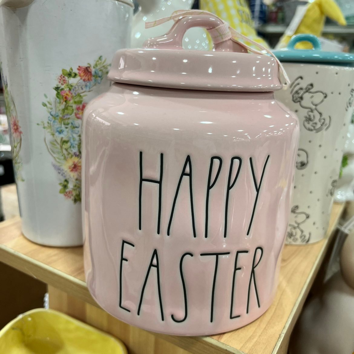 Rae Dunn Happy Easter Pink canister !
