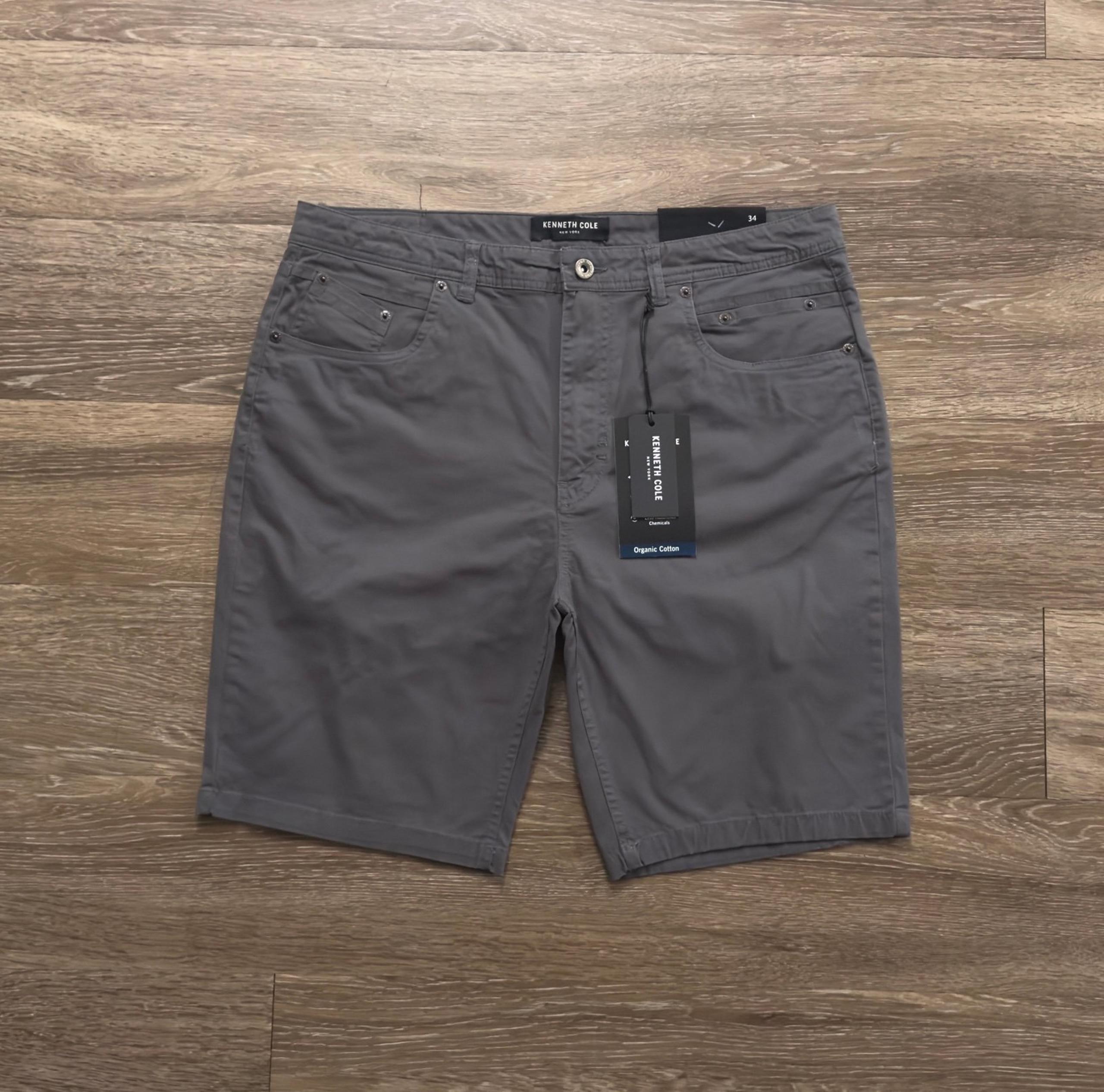 Kenneth Cole 34 Men’s Organic Cotton 9” Slim-Fit Stretch Shorts NWT