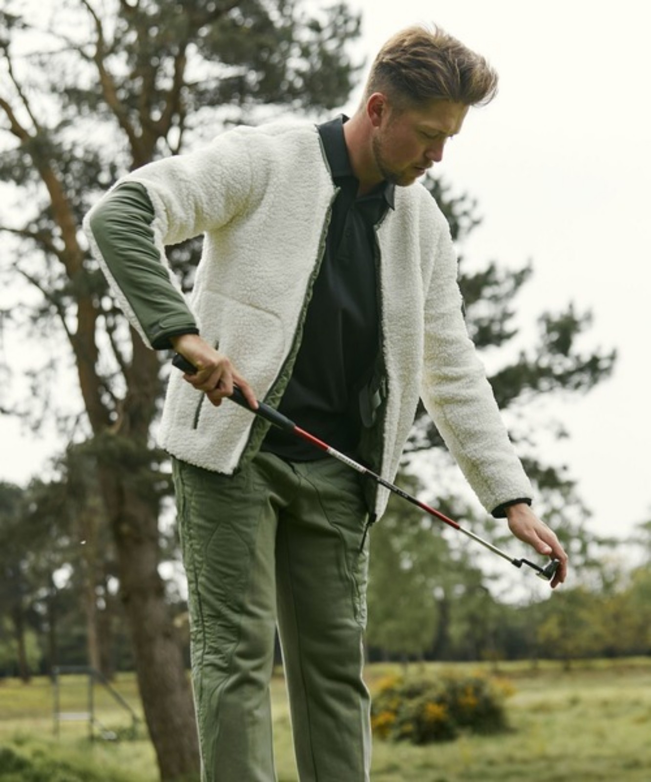 Men's Adidas Golf ADICROSS Reversible SHERPA JACKET