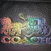 COACH OMBRE LEATHER HORSE AND CARRIAGE CORNER ZIP WRISTLET 78