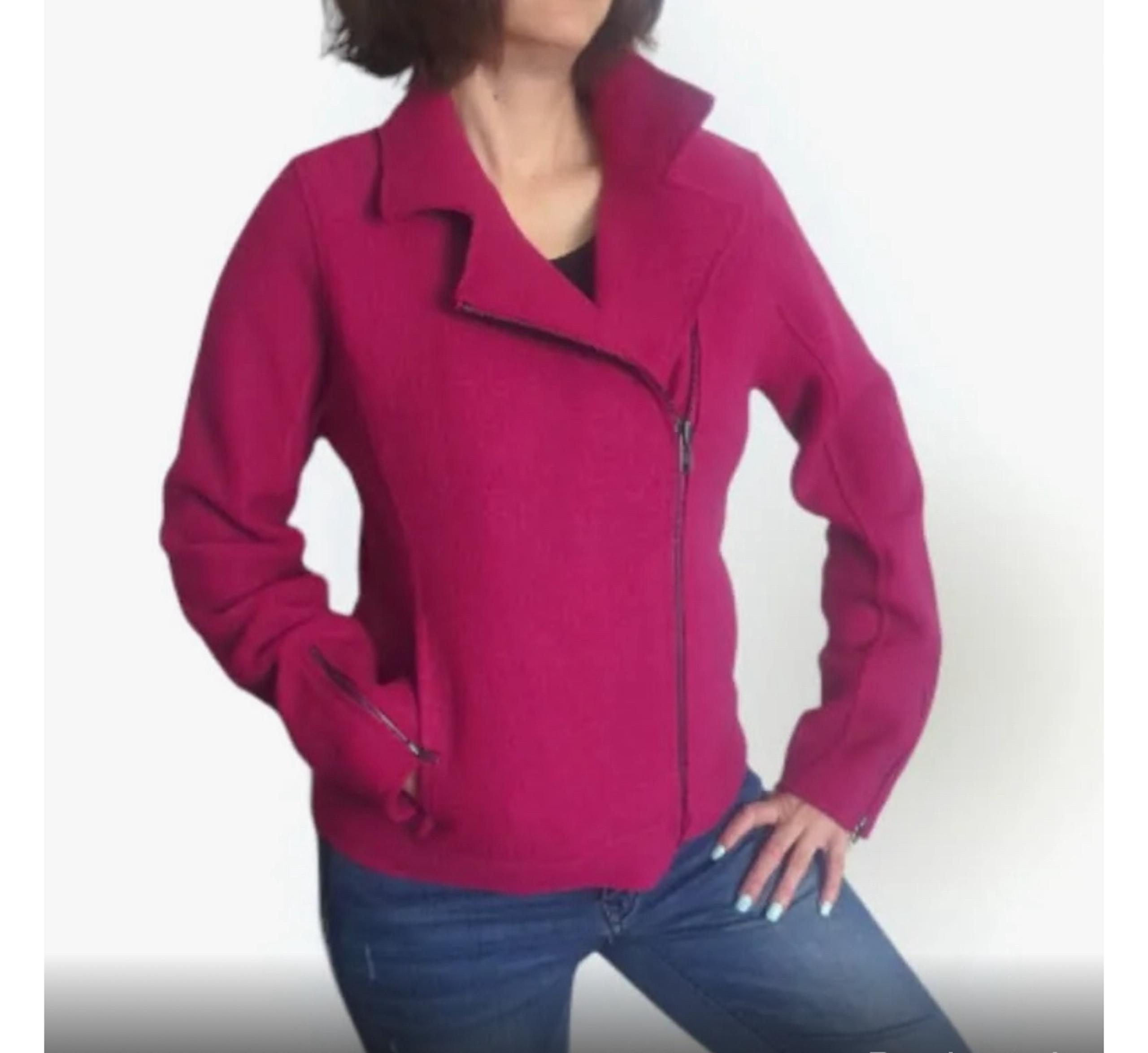 Tahari szM Wool Moto Jacket
