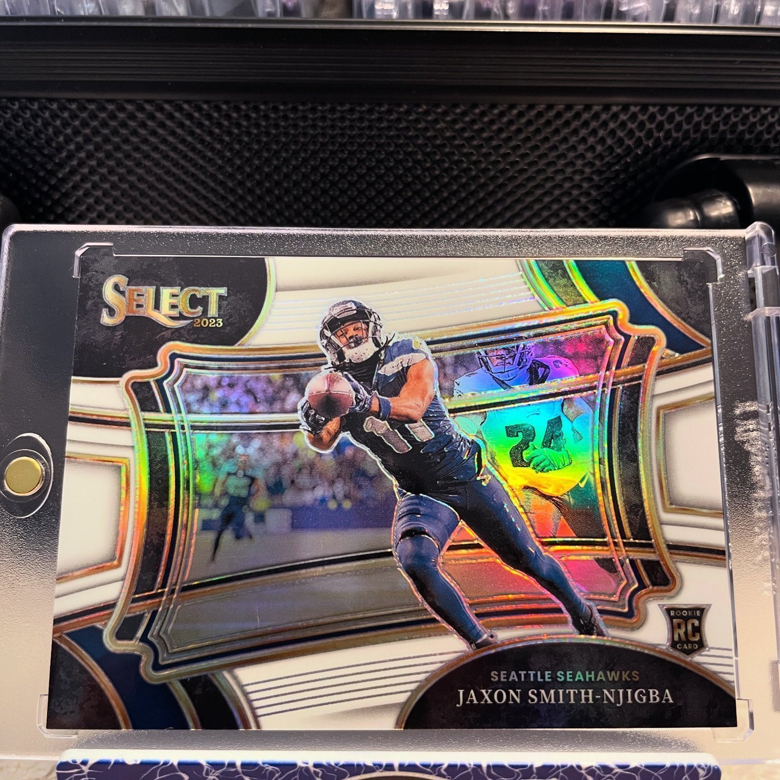Jaxon Smith-Njigba 2023 Panini Select Prizm Field Level White SSP /35