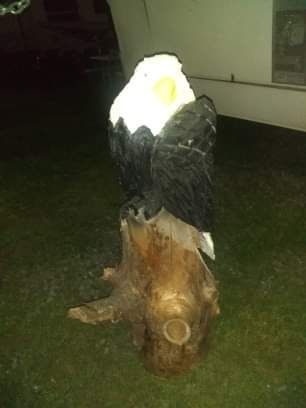 Wooden statue