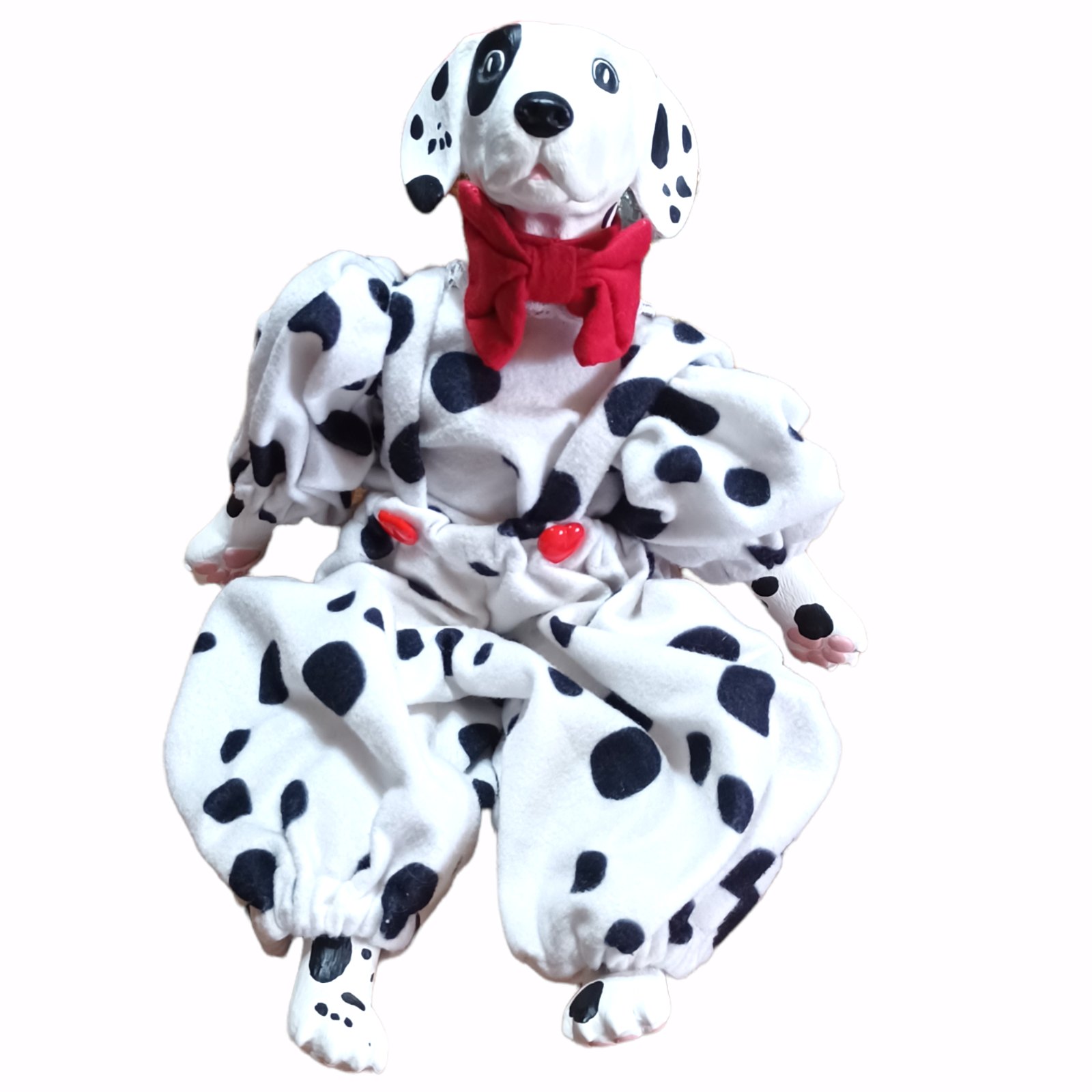 Vintage Cloth & on sale Ceramic Hand Painted Dalmation Dog doll/Shelf Decor 16