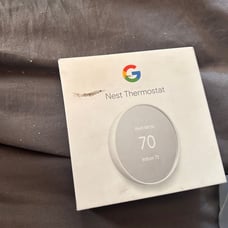 Google Nest Thermostat Snow