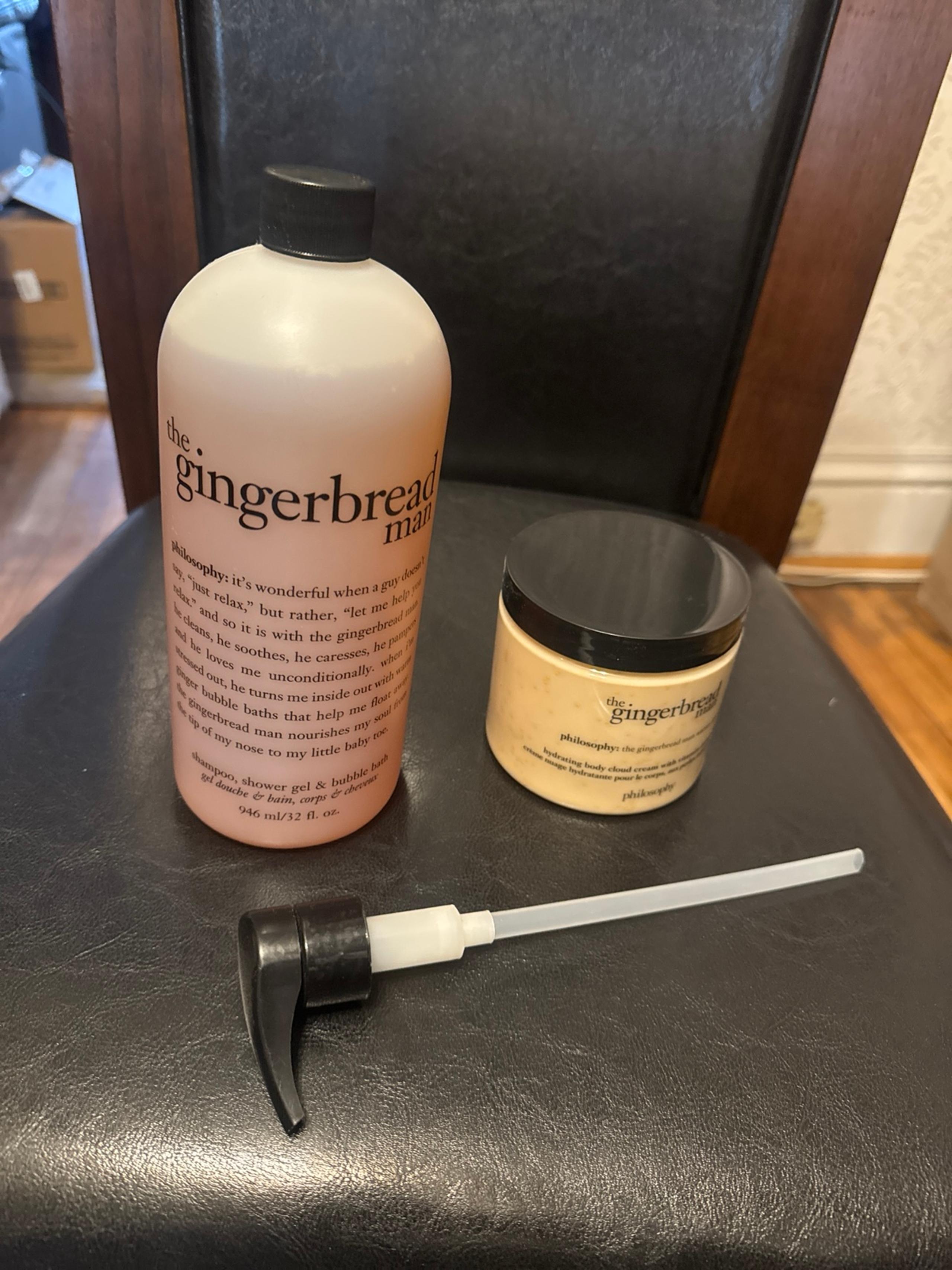Philosophy the gingerbread man 16fl oz cream and 32oz shower gel