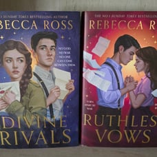 RARE Divine Rivals and Ruthless Vows by Rebecca Ross+page overlays
