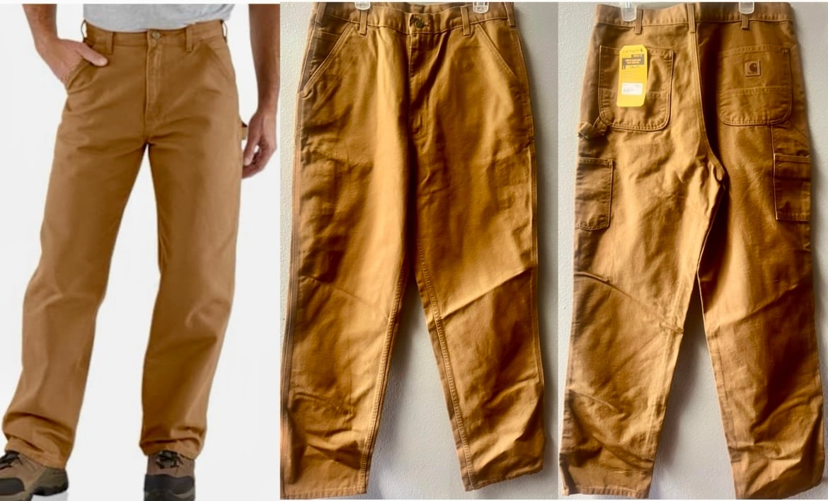 CARHARTT LOOSE FIT WASHED DUCK UTILITY WORK PANT LOOSE FIT MENS SIZE 36”X36”~NWT
