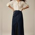 NWT Denim sailor maxi skirt Size 30 Resin Wash Orig 148 by J.Crew