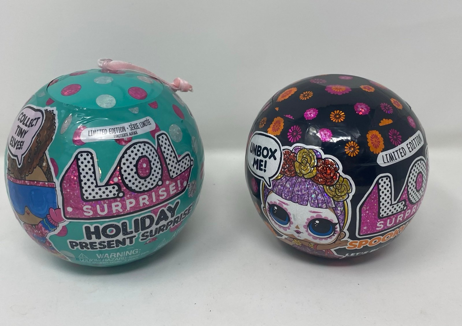 Lol Surprise Spooky Sparkle Halloween & Holiday Present Christmas Dolls Lot 2020