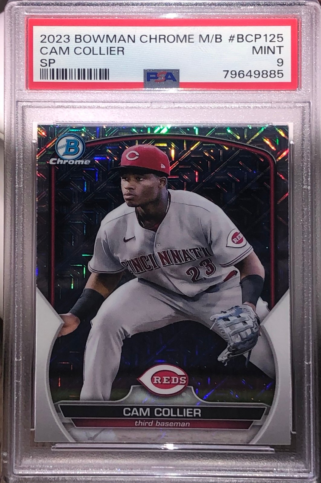 2022 Bowman Chrome Image Variation SP Cam Collier PSA 9