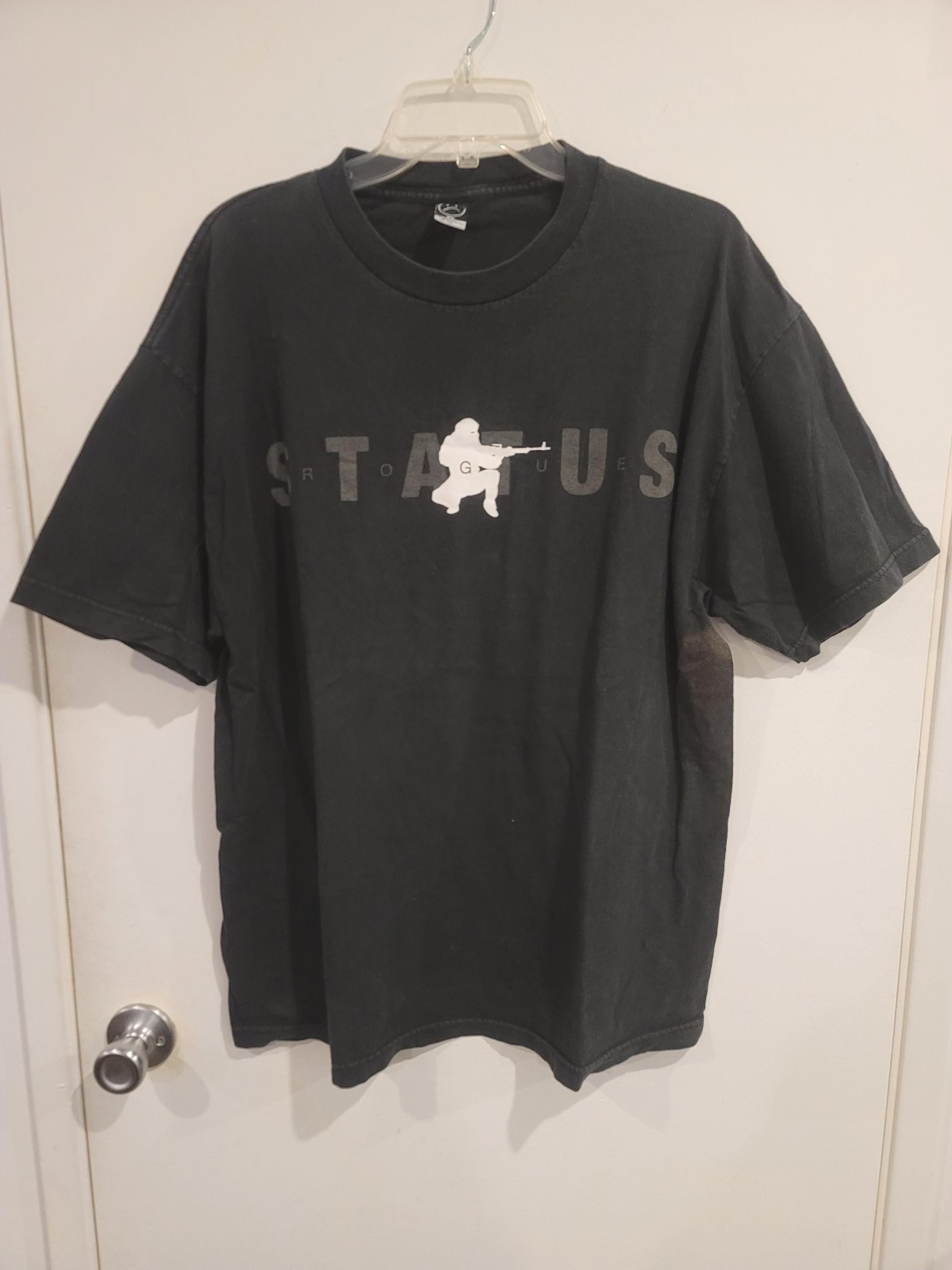 Rogue Status Rob Dyrdek “Army Man” T-Shirt Mens XLarge Black Gray White