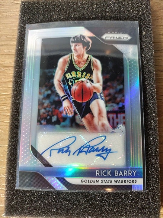 Rick Barry Panini Prism Signature #S-RBY
