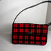 Kate Spade red and black buffalo plaid bag