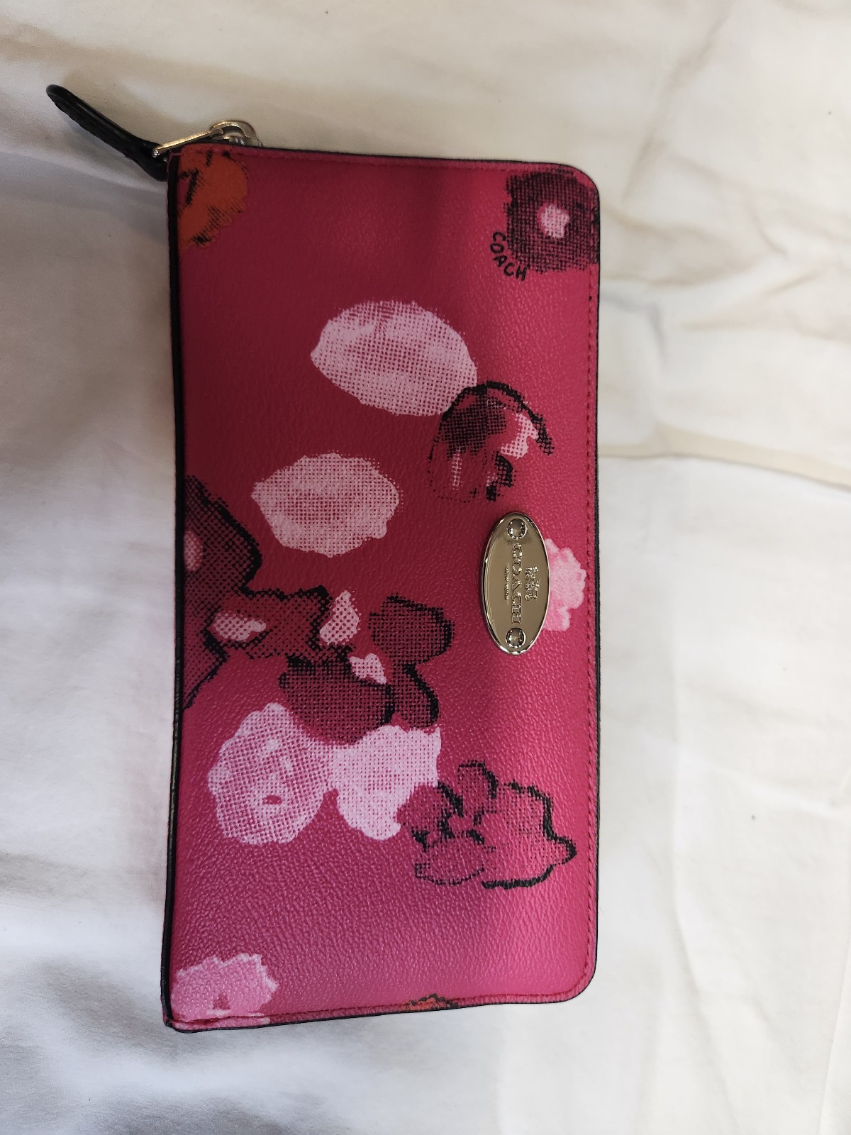 coach leather wallet - pink brand new
