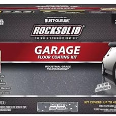 Rust-Oleum RockSolid Polycuramine Floor Coating Dark Gray 2.5 Car Garage Kit x 2