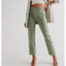MOTHER The Springy Ankle Pants Jeans High Rise Straight Leg in Green Bay
