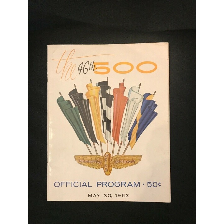 1962 46th INDIANAPOLIS 500 OFFICIAL PROGRAM AND TRIFOLD SCORE SHEET