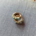 18K Gold Turquoise Paved Huggie Hoop Earrings