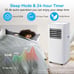 Portable Air Conditioner,8500 BTU portable ac up to 360 Sq,3 IN 1 with Remote Co