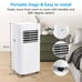 Portable Air Conditioner,8500 BTU portable ac up to 360 Sq,3 IN 1 with Remote Co