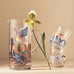 Anthropologie Sarah Gordon Floral Glass Pitcher