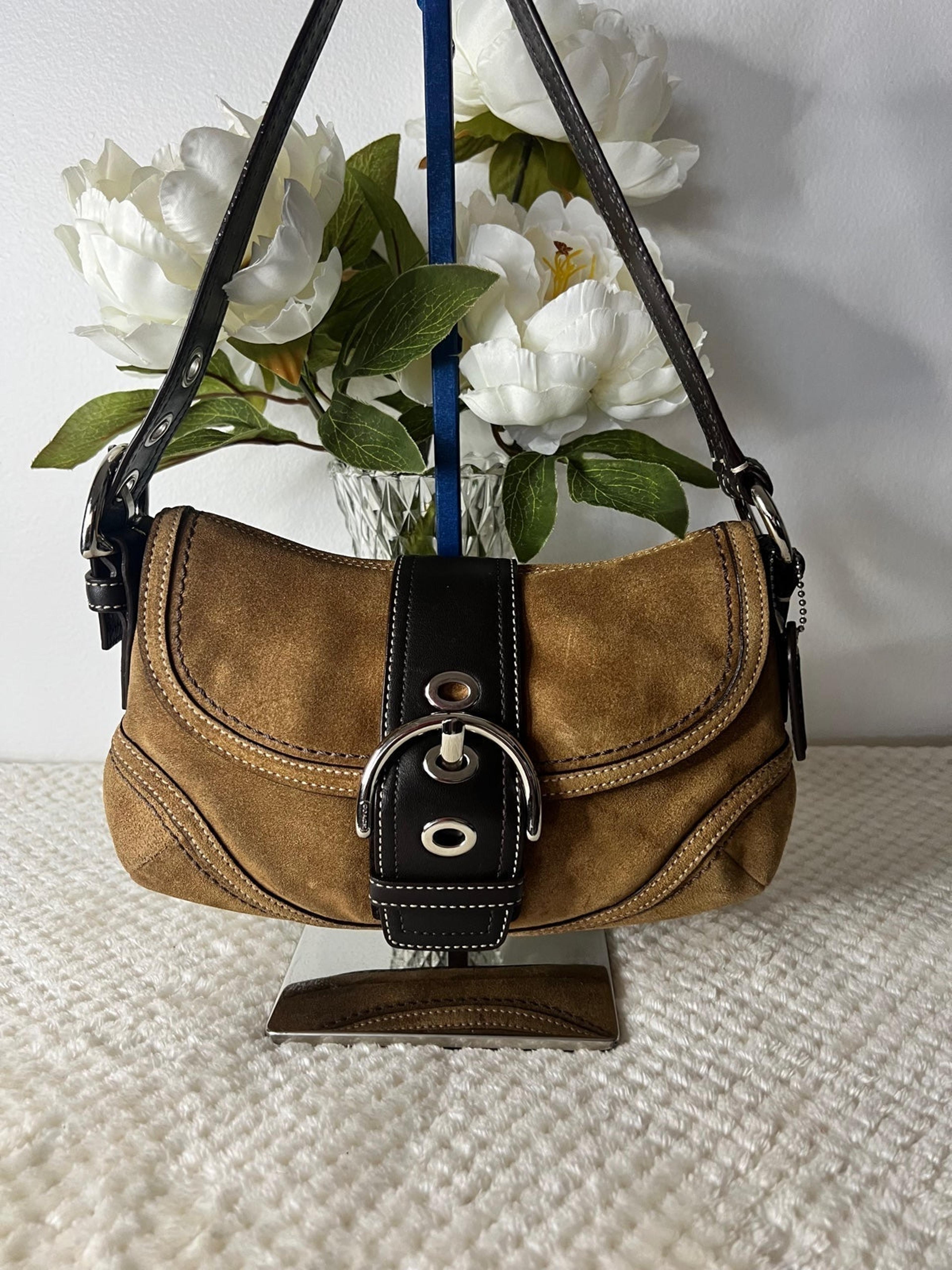 Coach purse suede Clearance