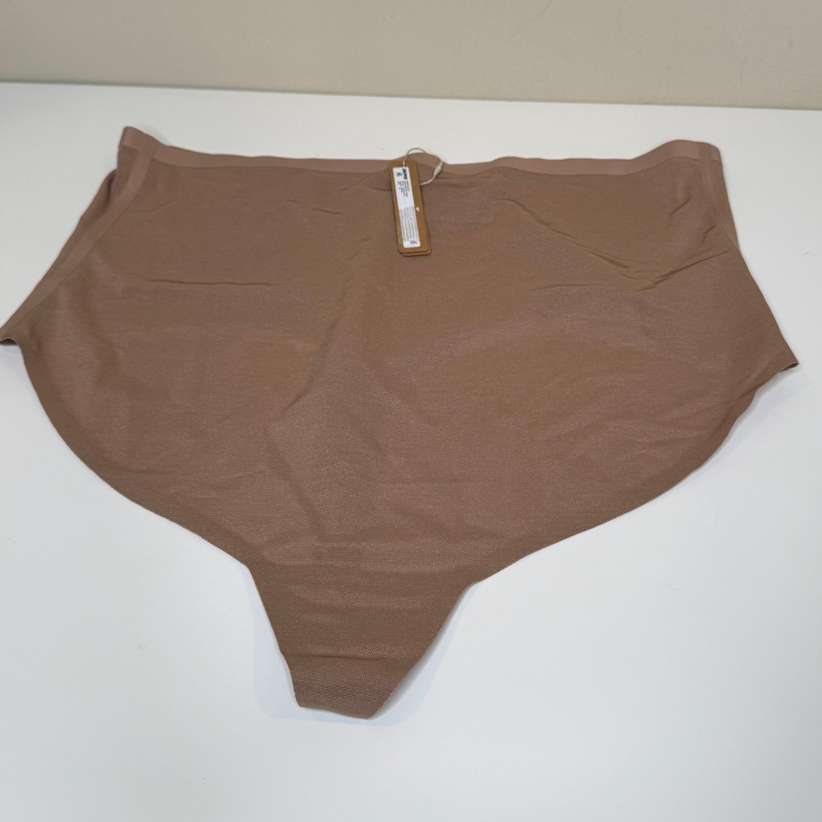 SKIMS Cocoa Sheer Sculpt High Waisted Thong Size 4X