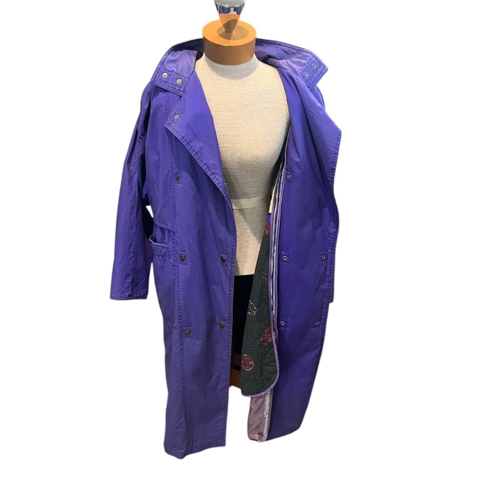 80s Vintage Foxrun Women's Purple Retro Weather Coat Purple Maximalism Snow M/L