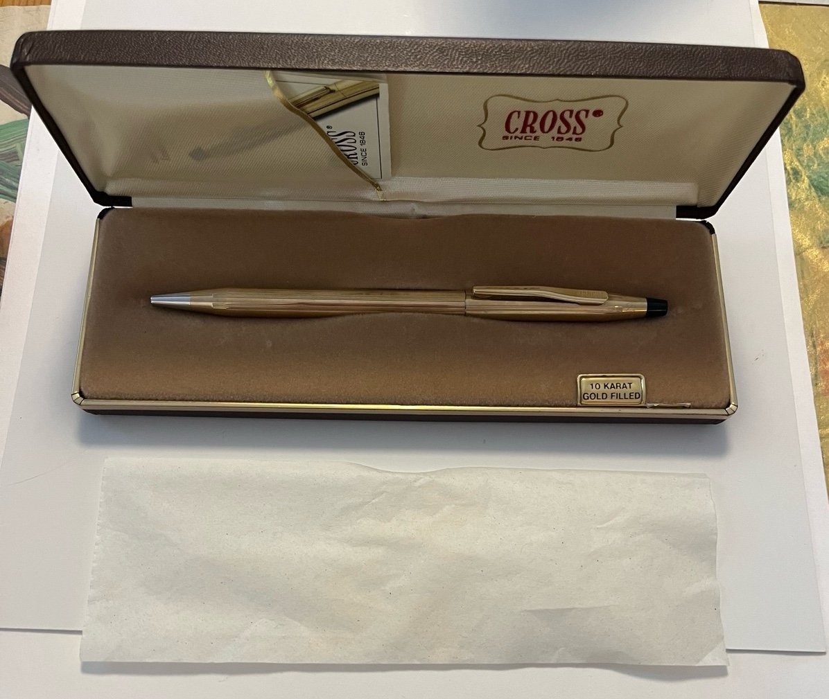 CROSS Pen, 10k gold plated
