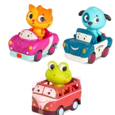 New Lights and Music Cars with Removable Animal Friends SET