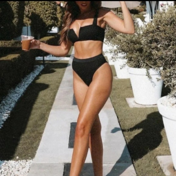 NEW L*Space Black Bikini SET in Small