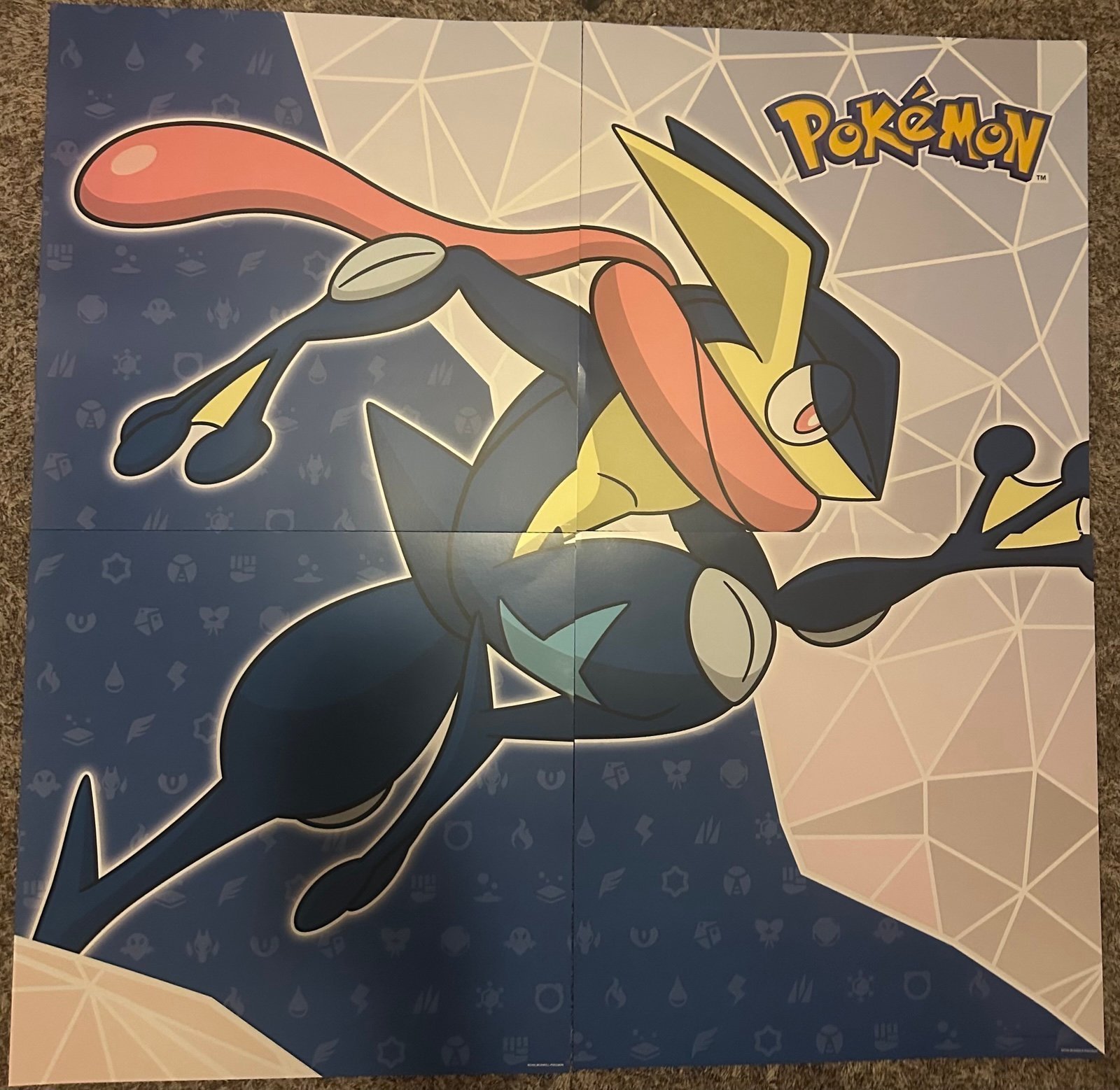Pokemon greninja gamestop display poster