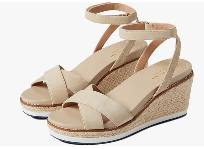 Cole Haan Women's Cloudfeel Espadrille Wedge Sandal 75 Mm size 5.5