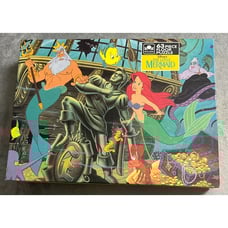 Vintage The Little Mermaid Princess Ariel Under the Sea 63 Piece Floor Puzzle