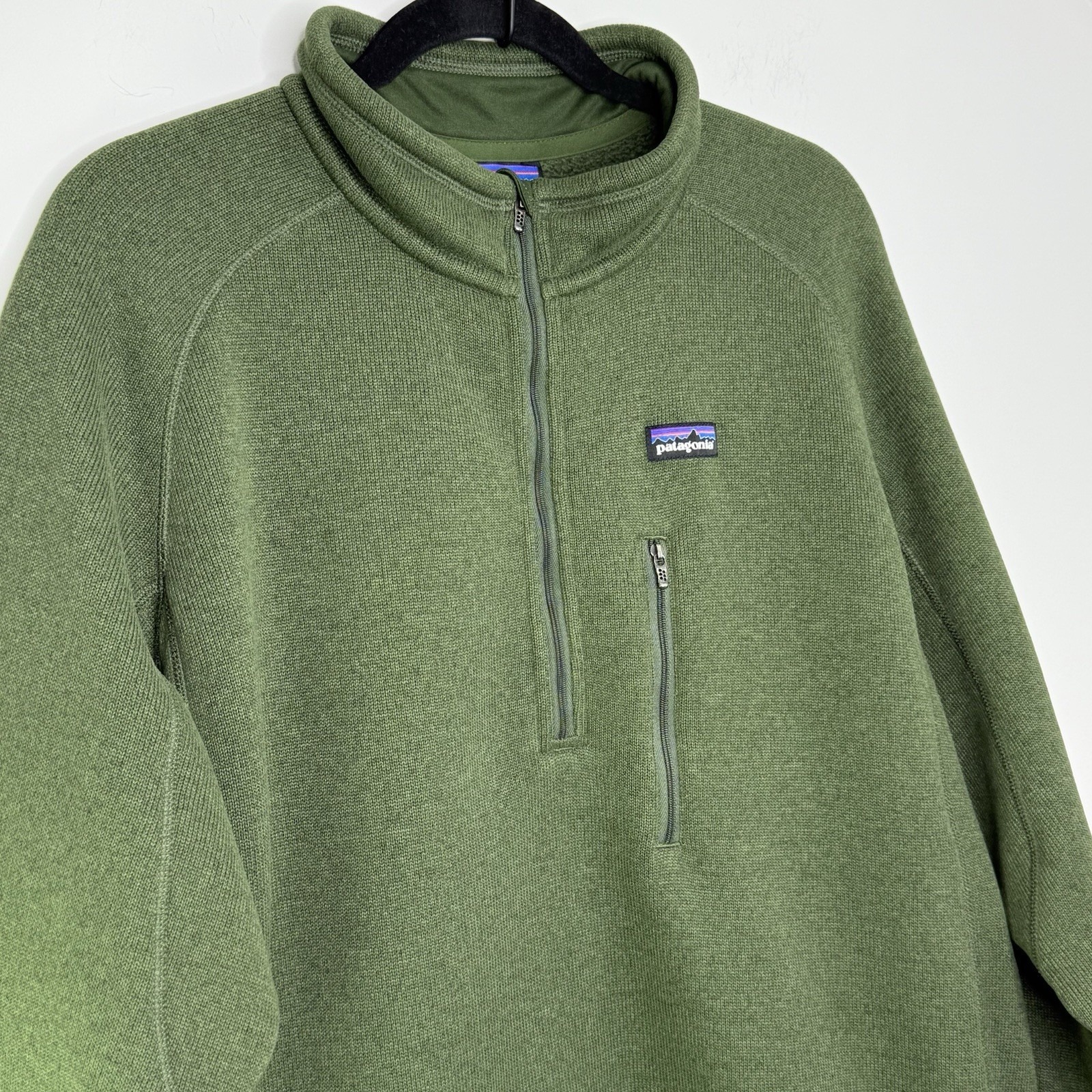 Patagonia Better Sweater 1/4 Zip Fleece Pullover Men's XXL 2XL Jacket Green