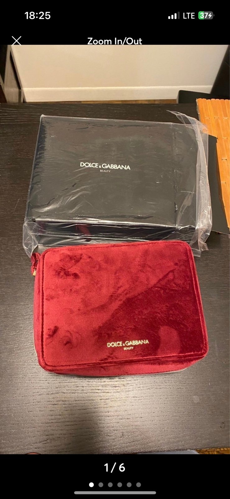 Dolce gabbana cosmetic bag pouch case new in box