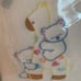 Vintage New Cotton Fleece Giraffe Heart Spots Teddy Satin Edge Baby Blanket
