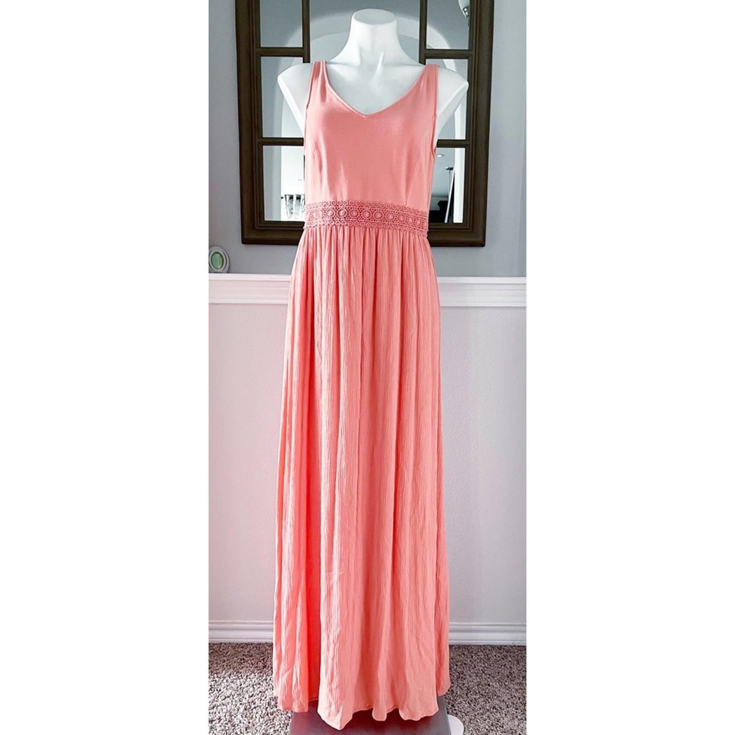 Lauren Conrad Coral Haze Maxi Dress, Size M, New w/Tag
