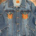 Embellished Denim Jacket, Embroidered Jean Jacket, Boho jean jacket, Embellished