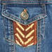 Embellished Denim Jacket, Embroidered Jean Jacket, Boho jean jacket, Embellished