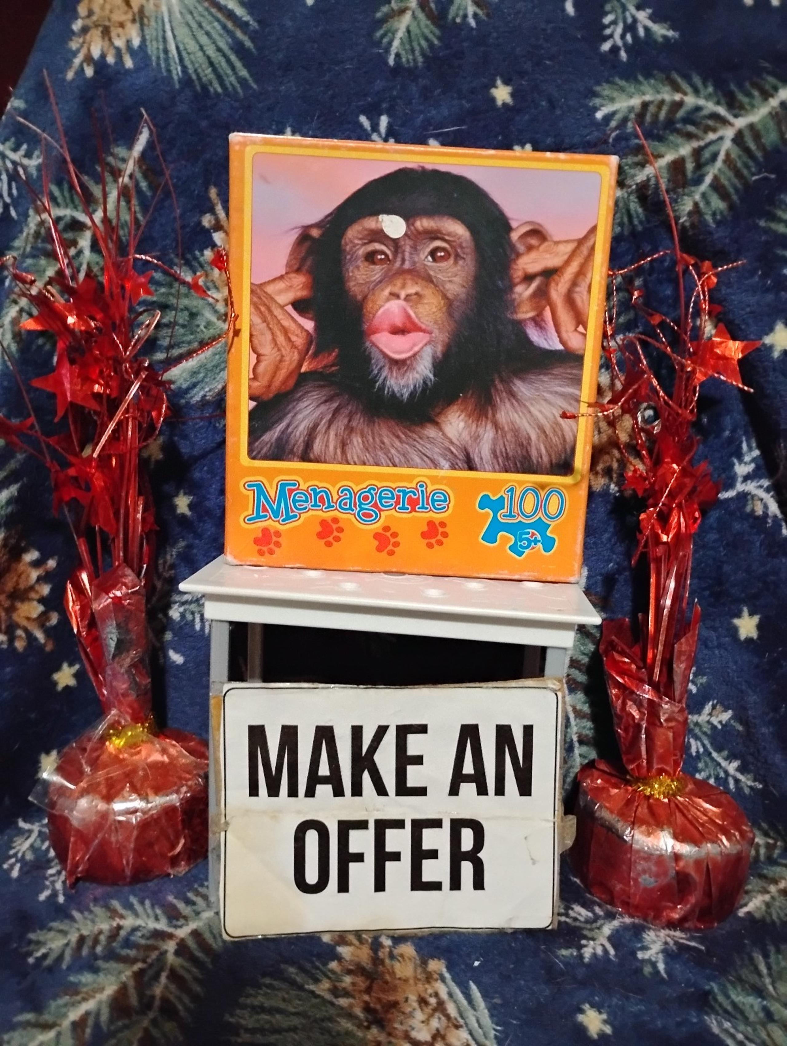 Retro menagerie puzzle monkey around 2008