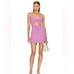 NWT l*space women's size xl Ellie dress with cut out ribbed in lavender