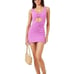 NWT l*space women's size xl Ellie dress with cut out ribbed in lavender