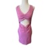 NWT l*space women's size xl Ellie dress with cut out ribbed in lavender