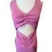 NWT l*space women's size xl Ellie dress with cut out ribbed in lavender