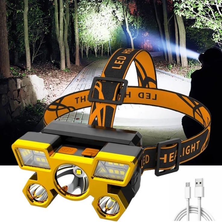 750000LM COB LED Headlamp Rechargeable Head Light Flashlight Torch Lamp